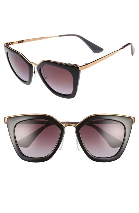 cat eye eyeglasses prada|Prada 52mm cat eye sunglasses.